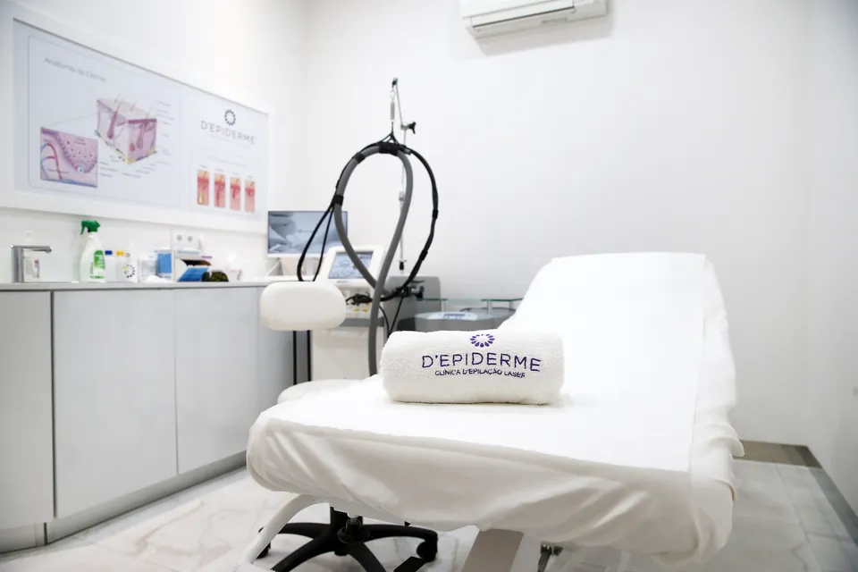 Gabinete de depilação a laser da clínica Depiderme em Coimbra