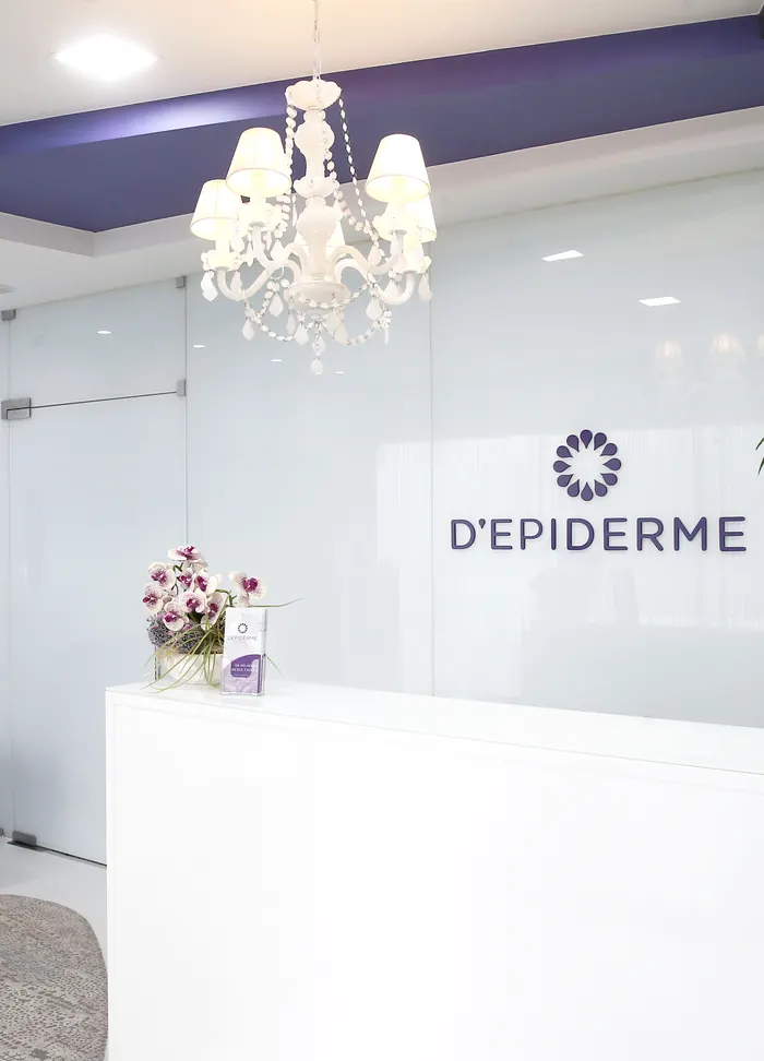 Receção da clínica Depiderme em Vila Real